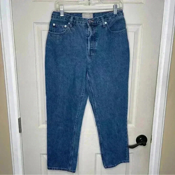 Everlane The 90’s Cheeky Denim Blue Jeans Organic Cotton Sz 29 Ankle - Picture 1 of 7